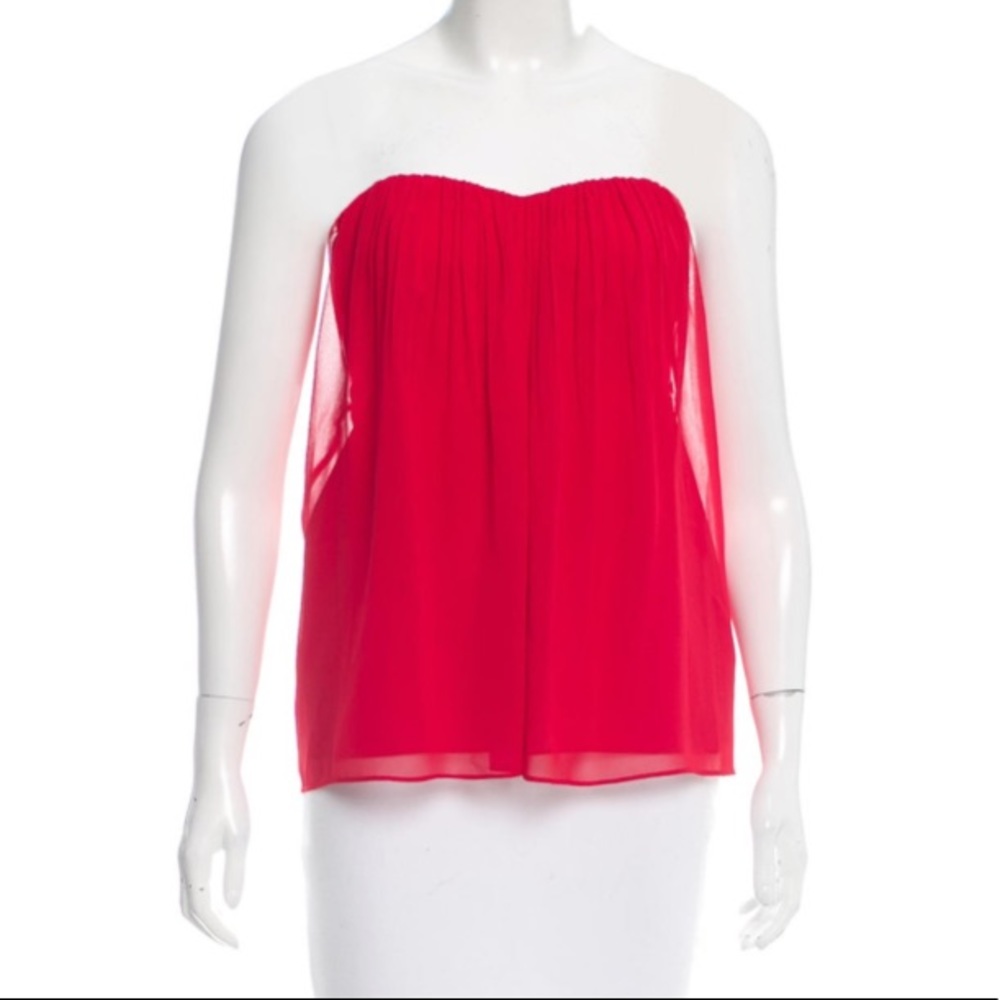 🎁🎄Alice + Olivia Silk Strapless Blouse